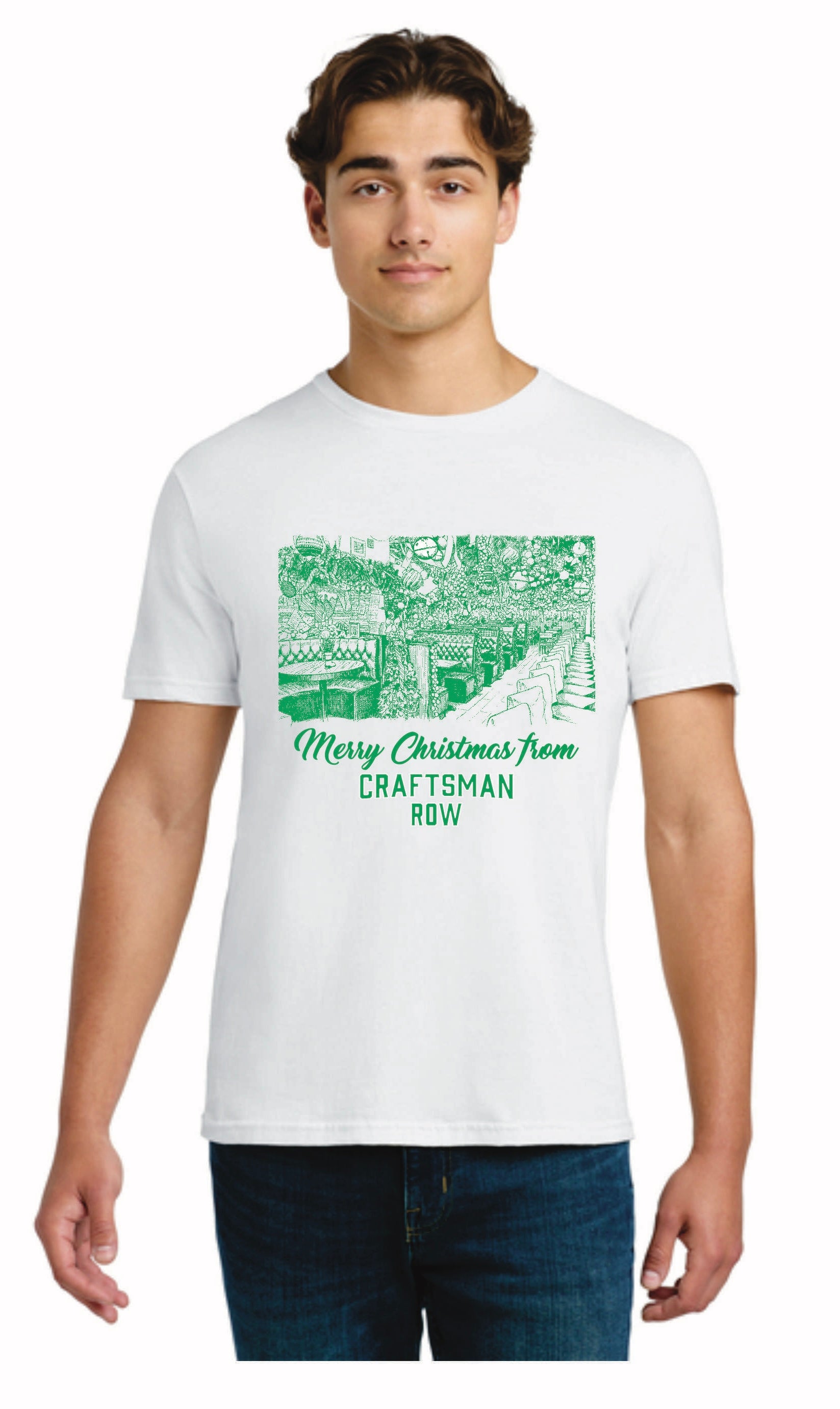 “Merry Christmas From Craftsman Row” Tee