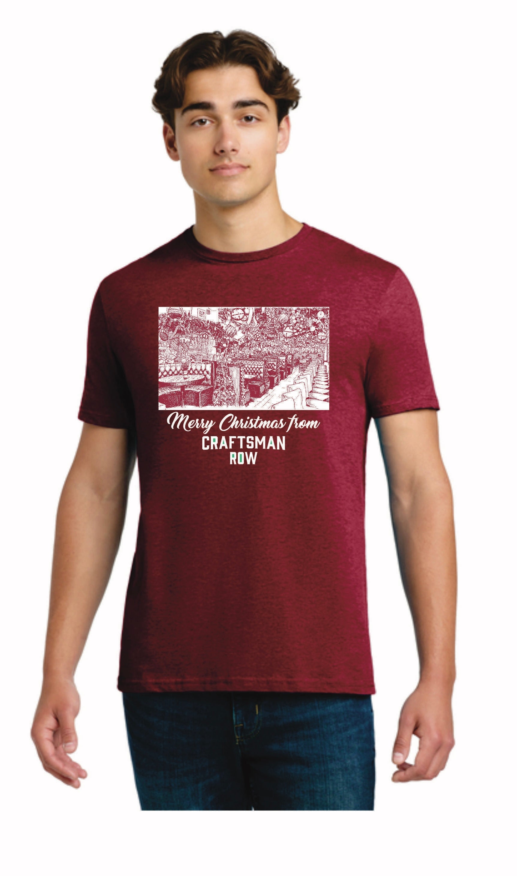 “Merry Christmas From Craftsman Row” Tee